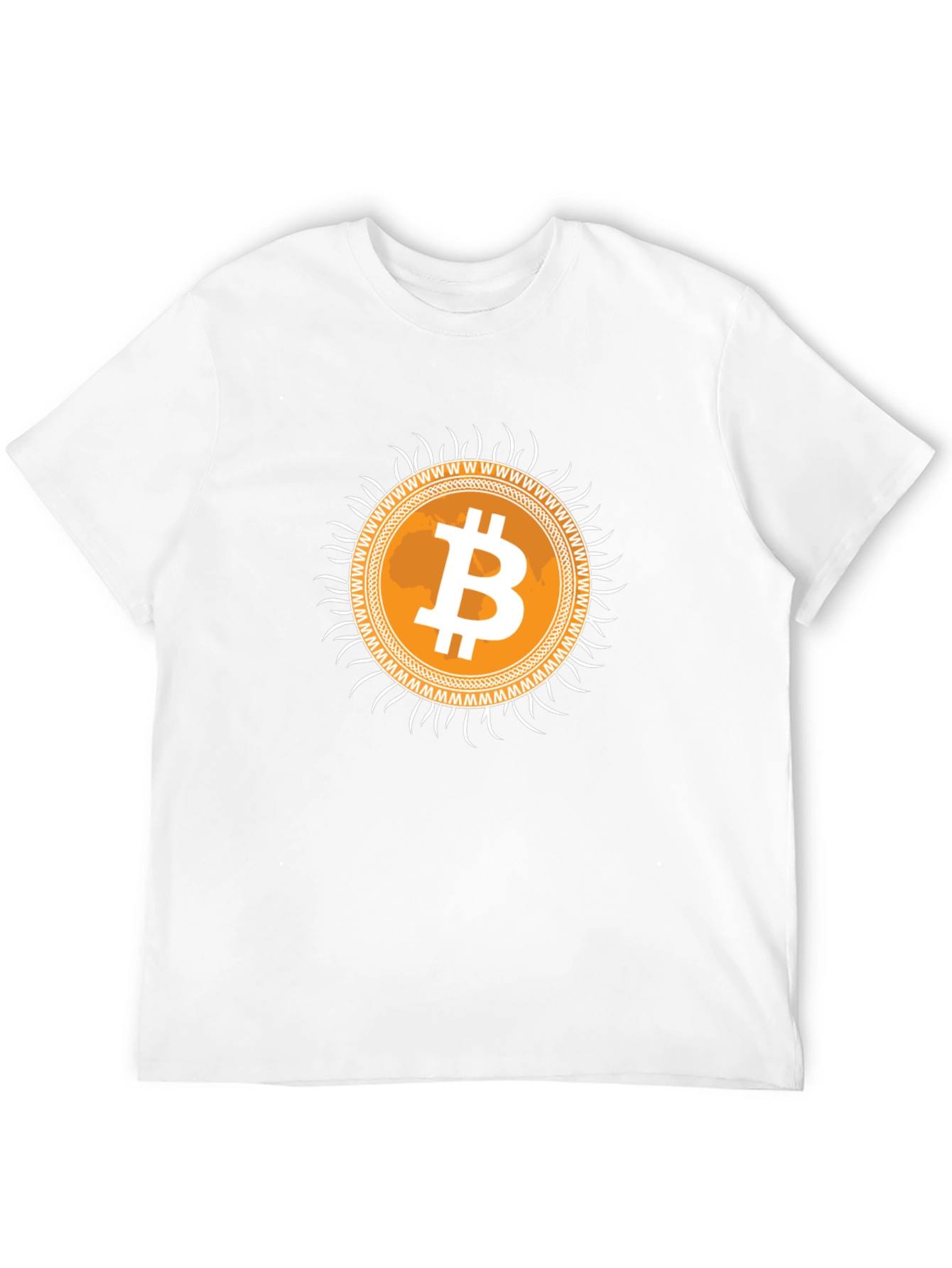 Bitcoin Sunburst Graphic Tee - Crypto Currency T-Shirt