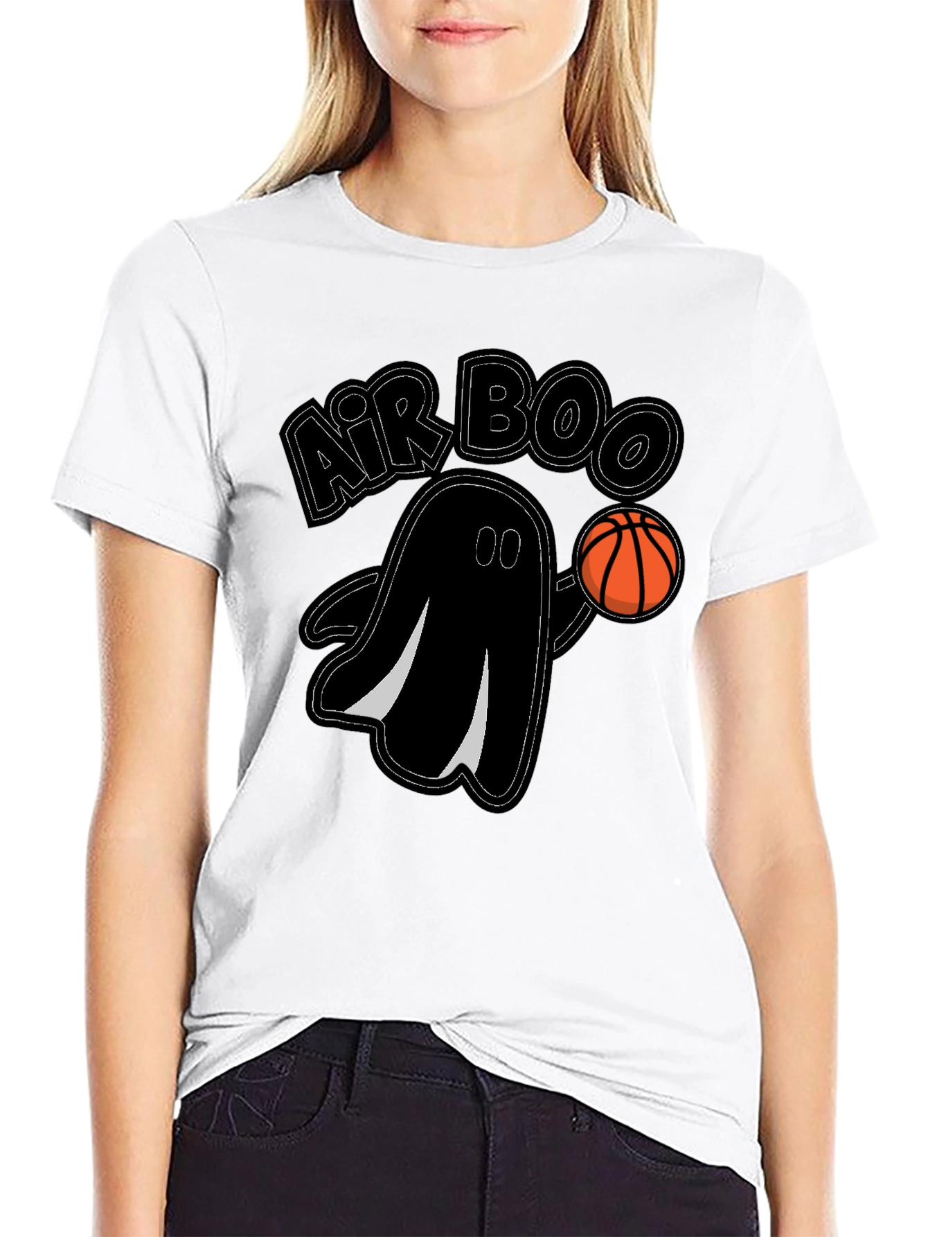 Air Boo T-Shirt - Halloween Basketball Ghost Tee