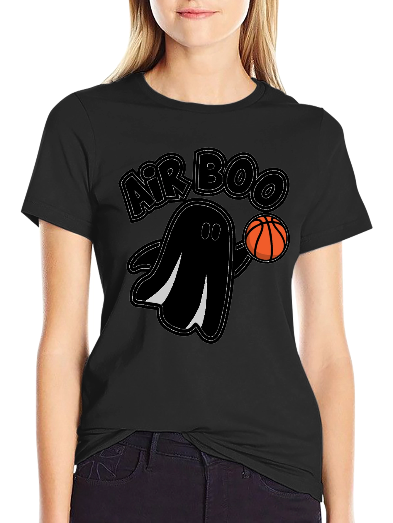 Air Boo T-Shirt - Halloween Basketball Ghost Tee
