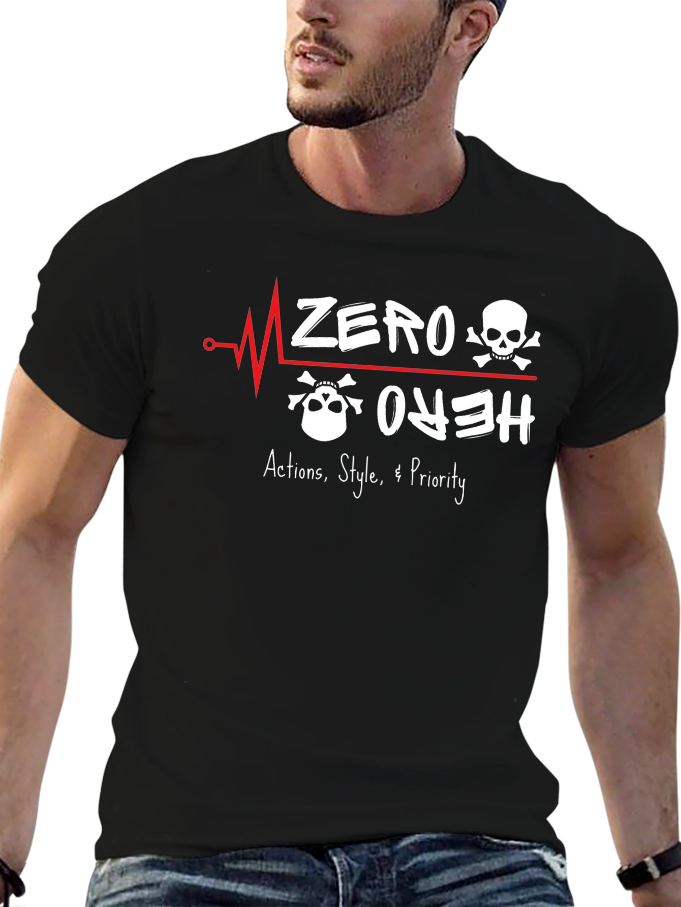 Zero Ouch Hero T-Shirt - Funny Graphic Tee