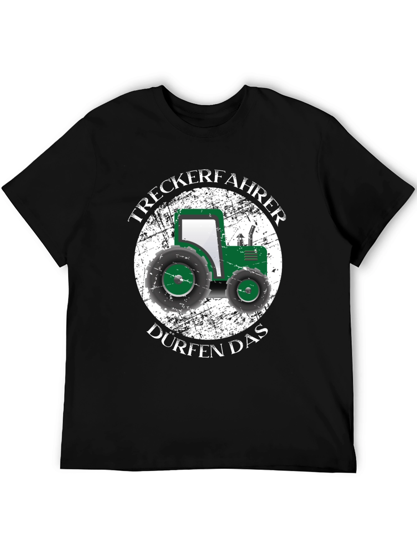 Tractor Driver Black T-Shirt