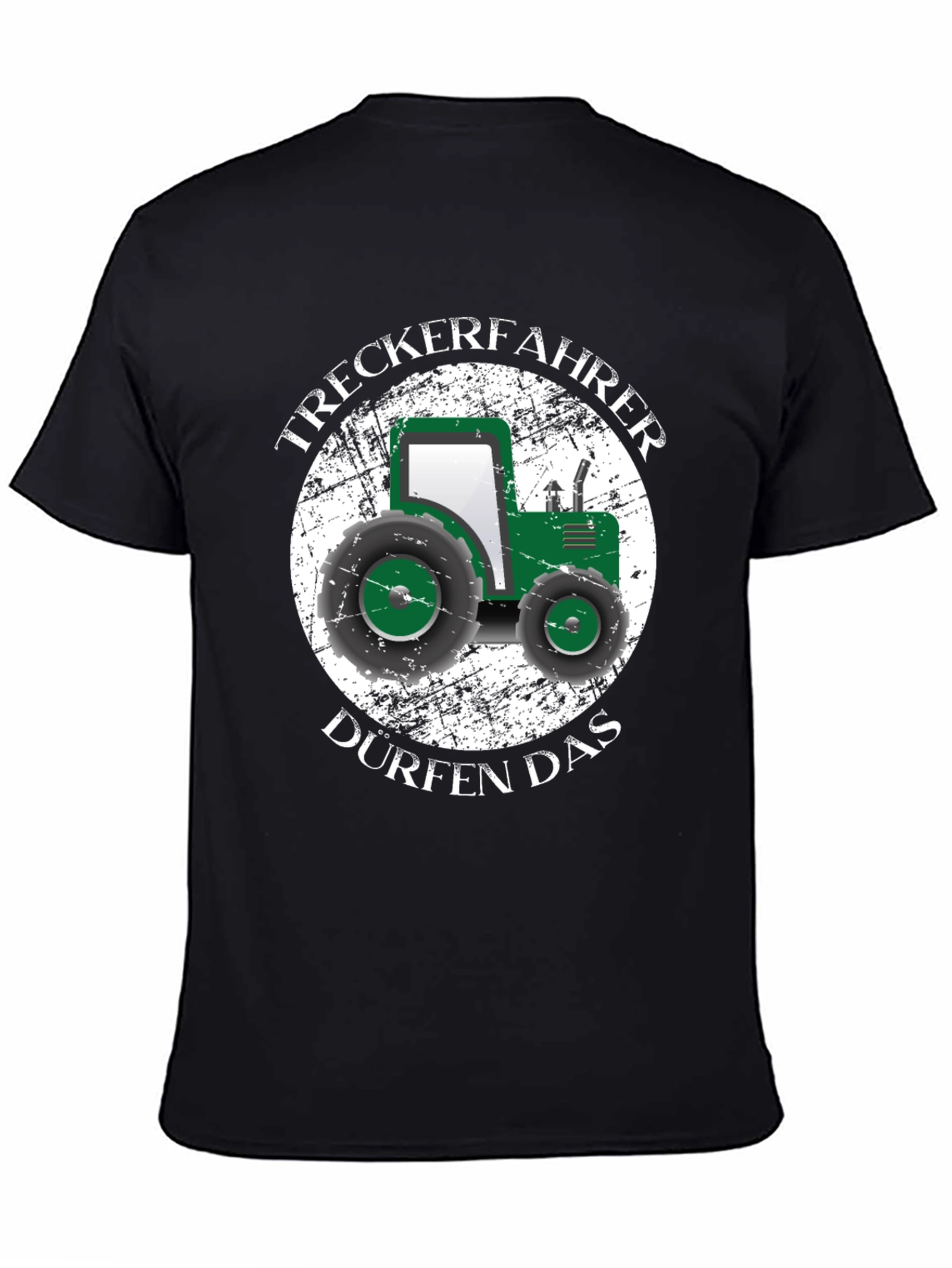 Tractor Driver Black T-Shirt