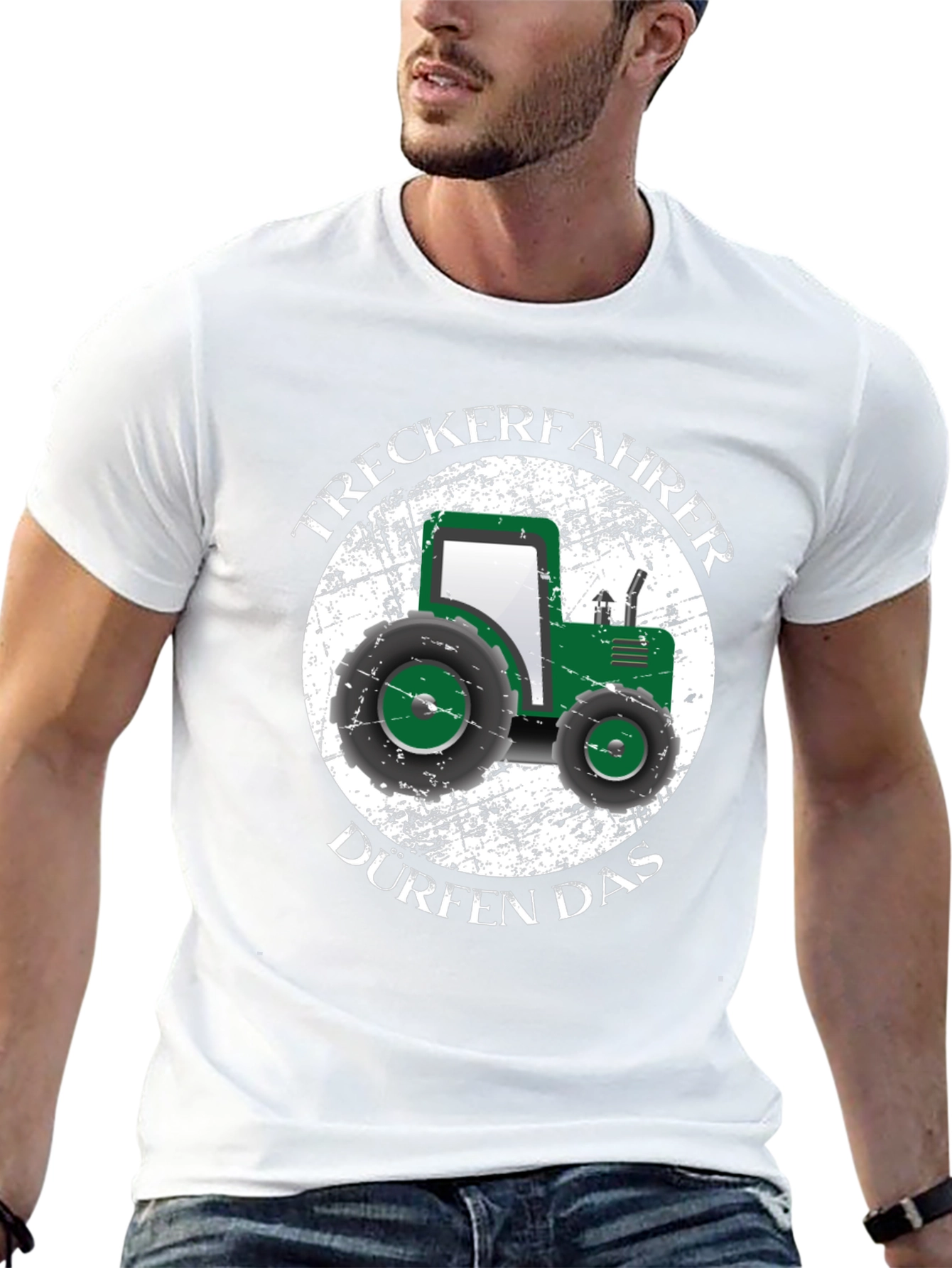 Tractor Driver Black T-Shirt