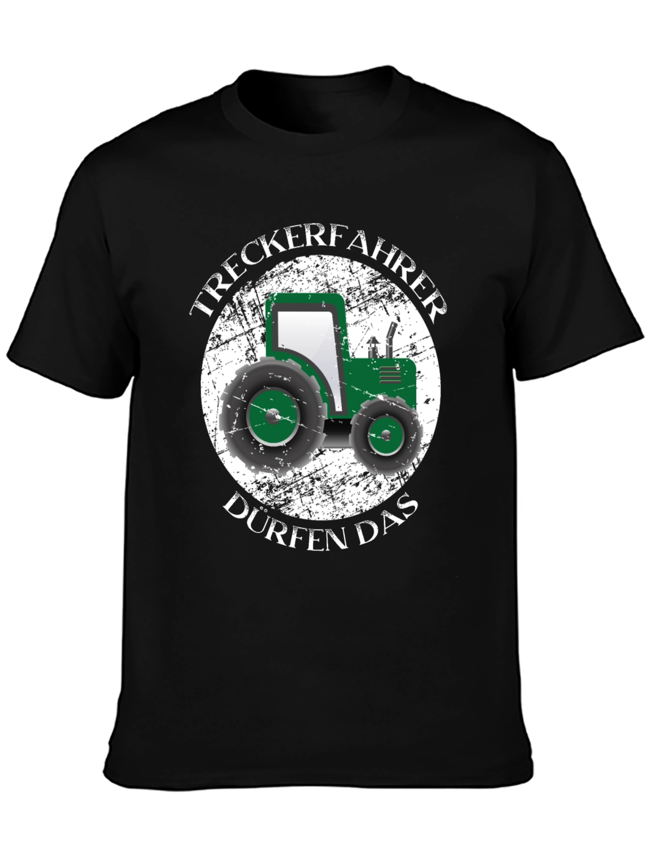 Tractor Driver Black T-Shirt