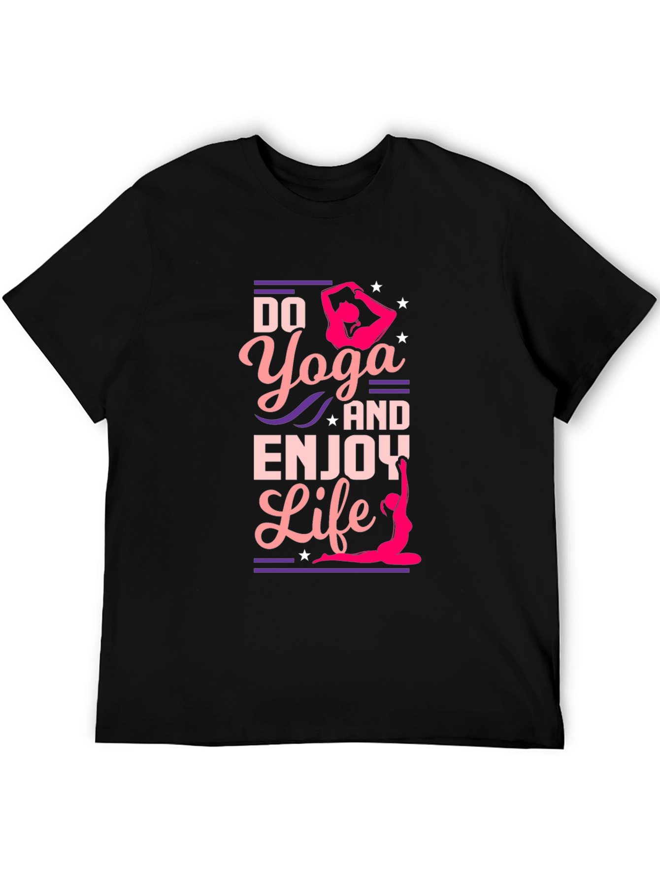 Yoga Life Black Graphic Tee