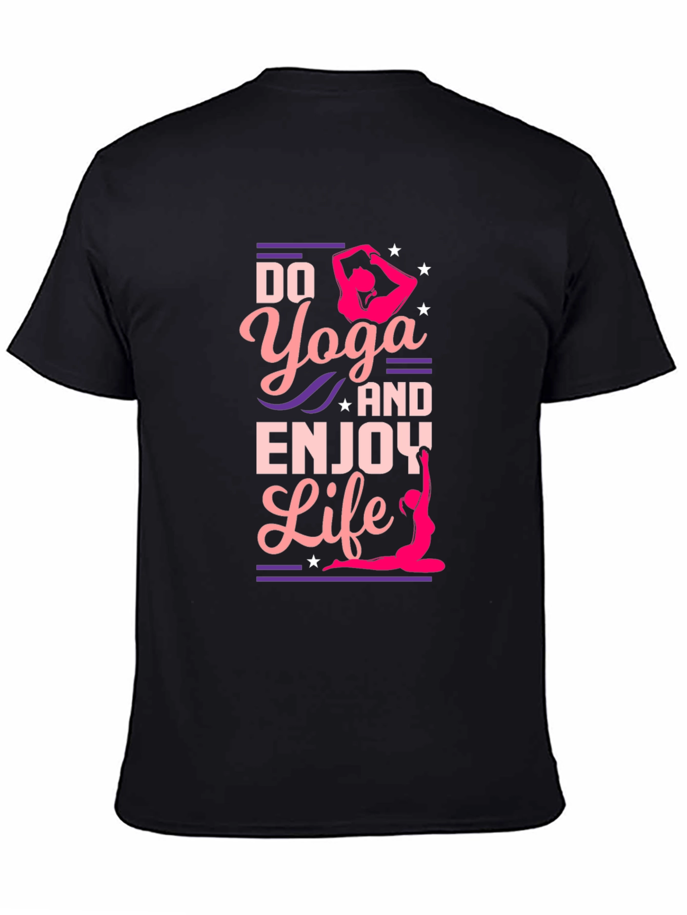 Yoga Life Black Graphic Tee