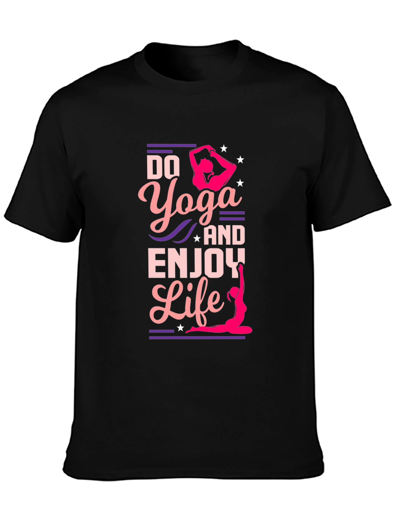 Yoga Life Black Graphic Tee