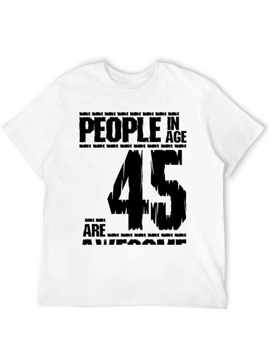 Awesome 45 Year Olds Black T-Shirt