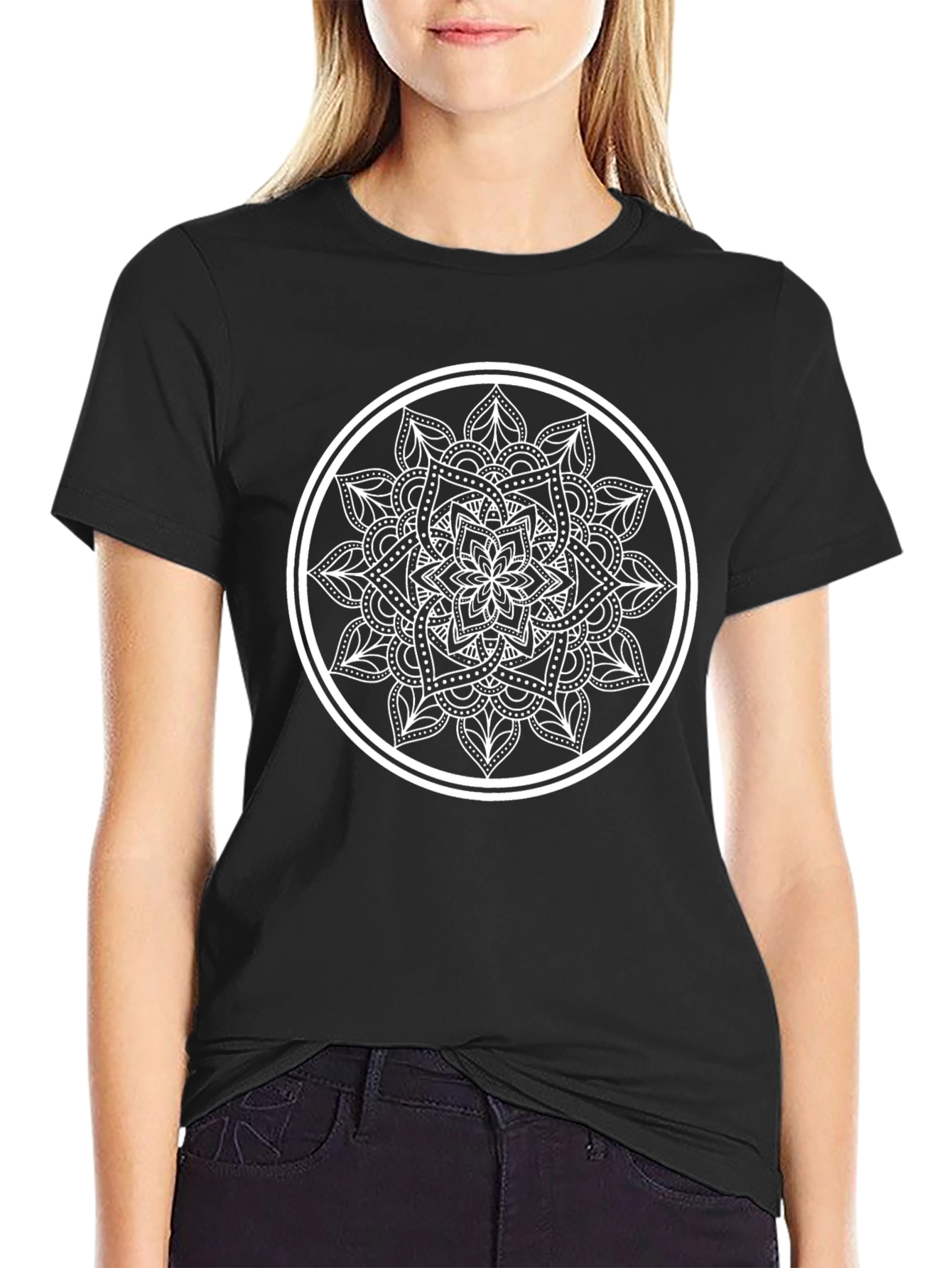 Black Mandala Graphic Tee