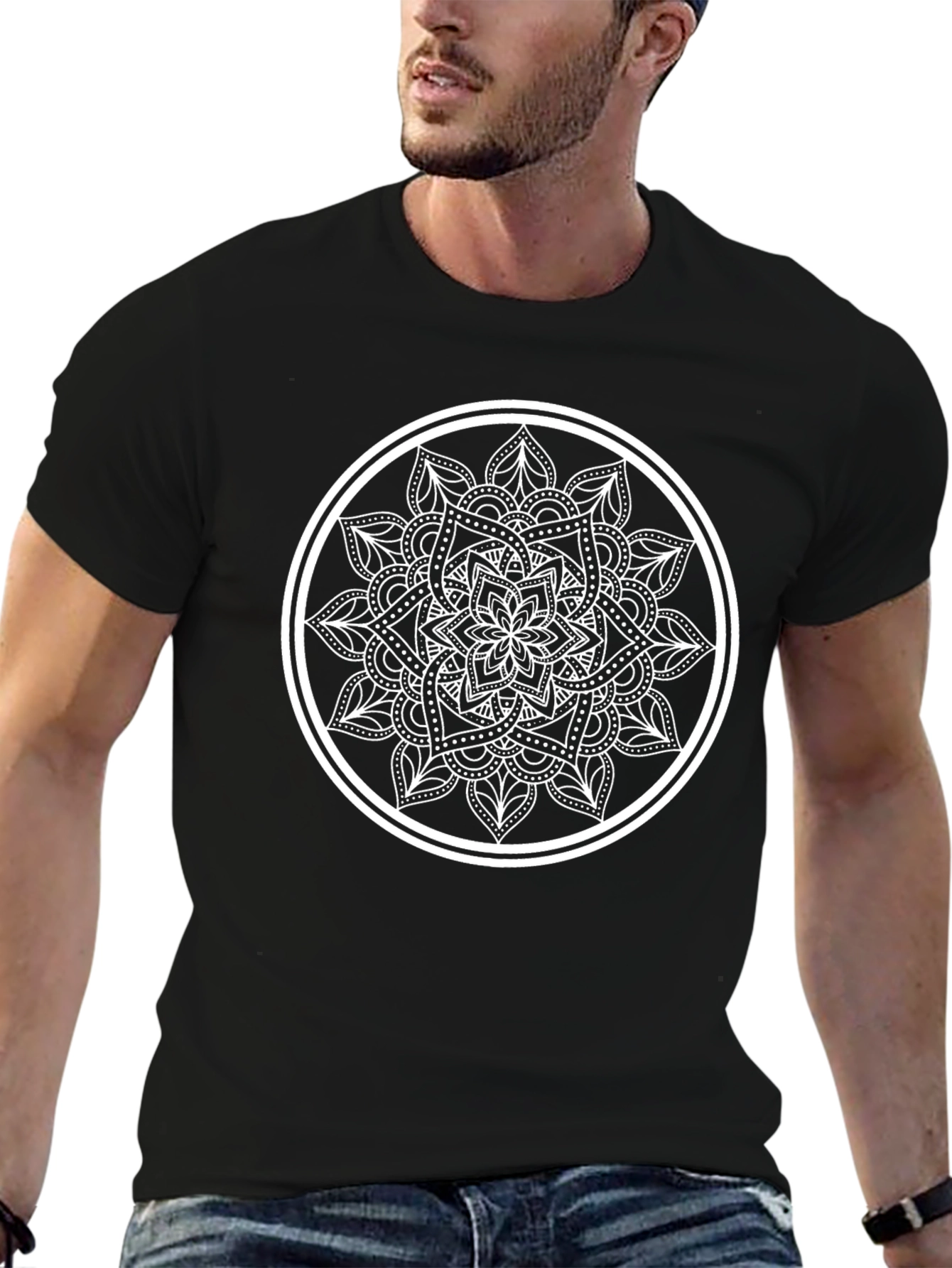 Black Mandala Graphic Tee