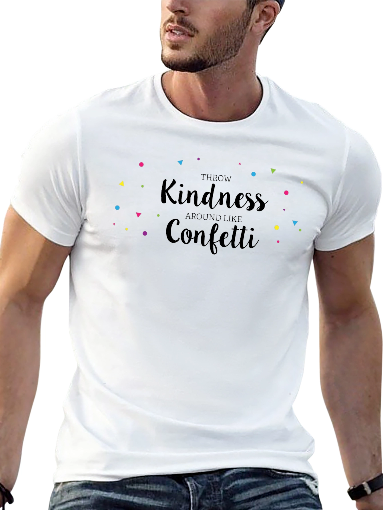 Throw Kindness Like Confetti Black T-Shirt
