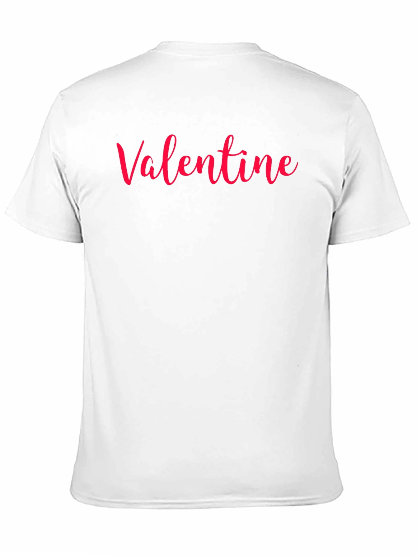Valentine Red Script Black T-Shirt