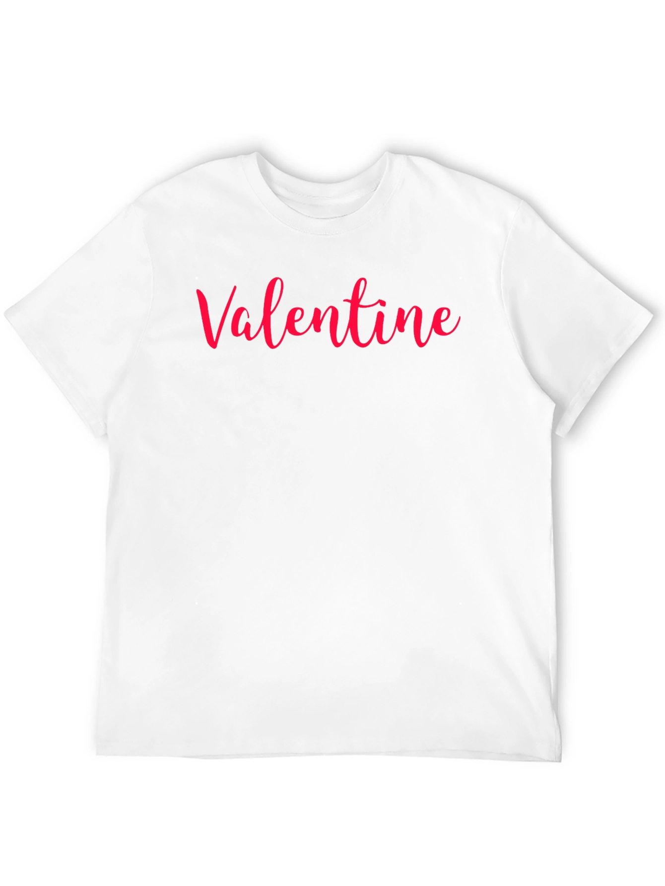 Valentine Red Script Black T-Shirt