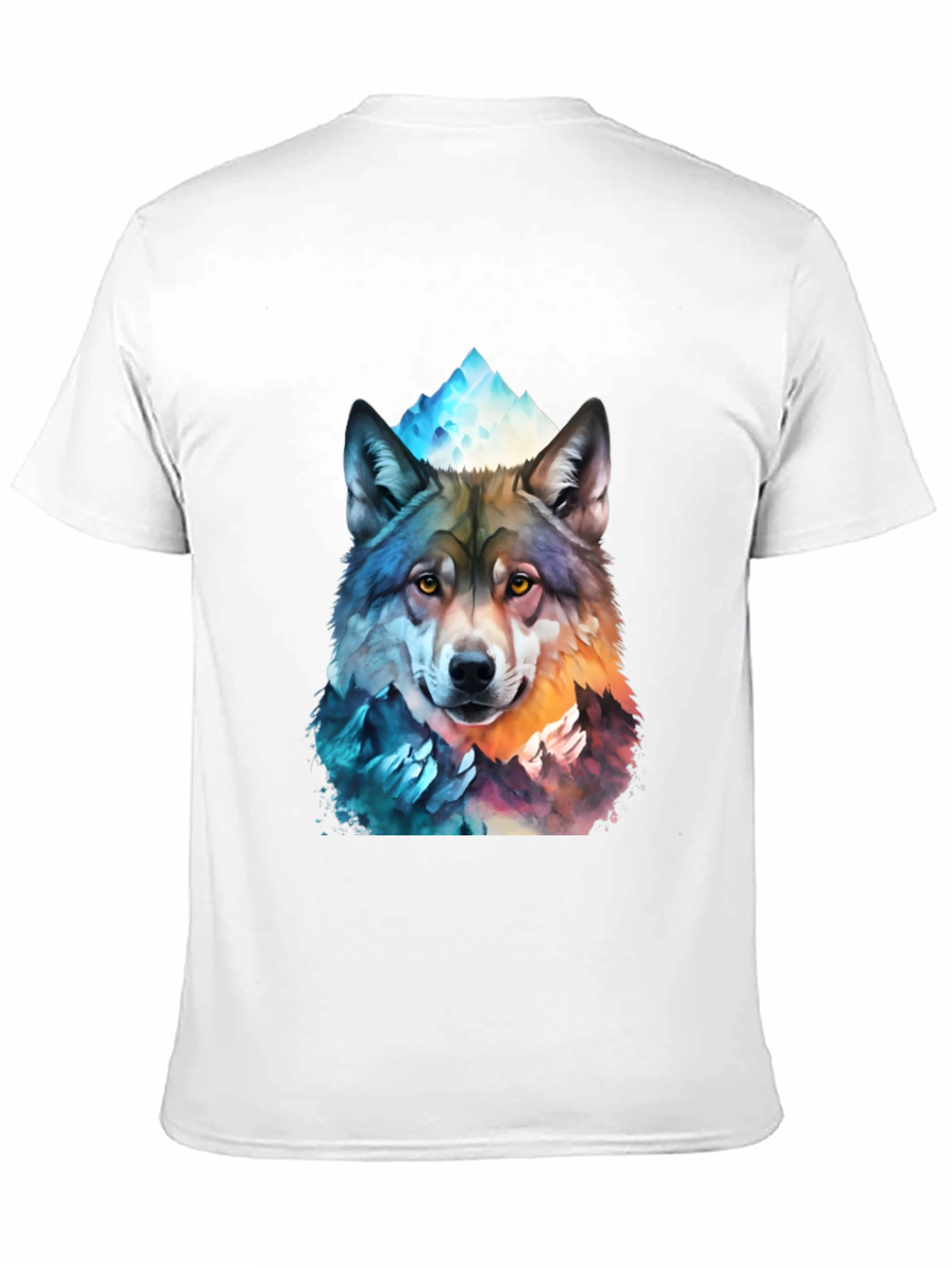 Wolf Mountain Graphic Tee - Mens Black T-Shirt