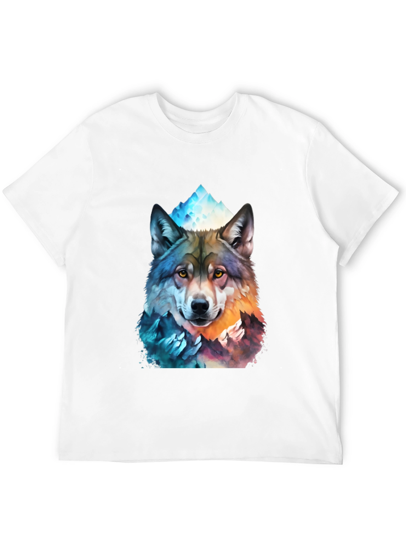 Wolf Mountain Graphic Tee - Mens Black T-Shirt