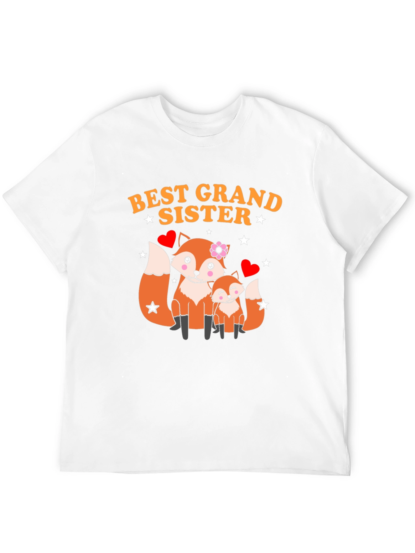 Best Grand Sister Fox Graphic T-Shirt