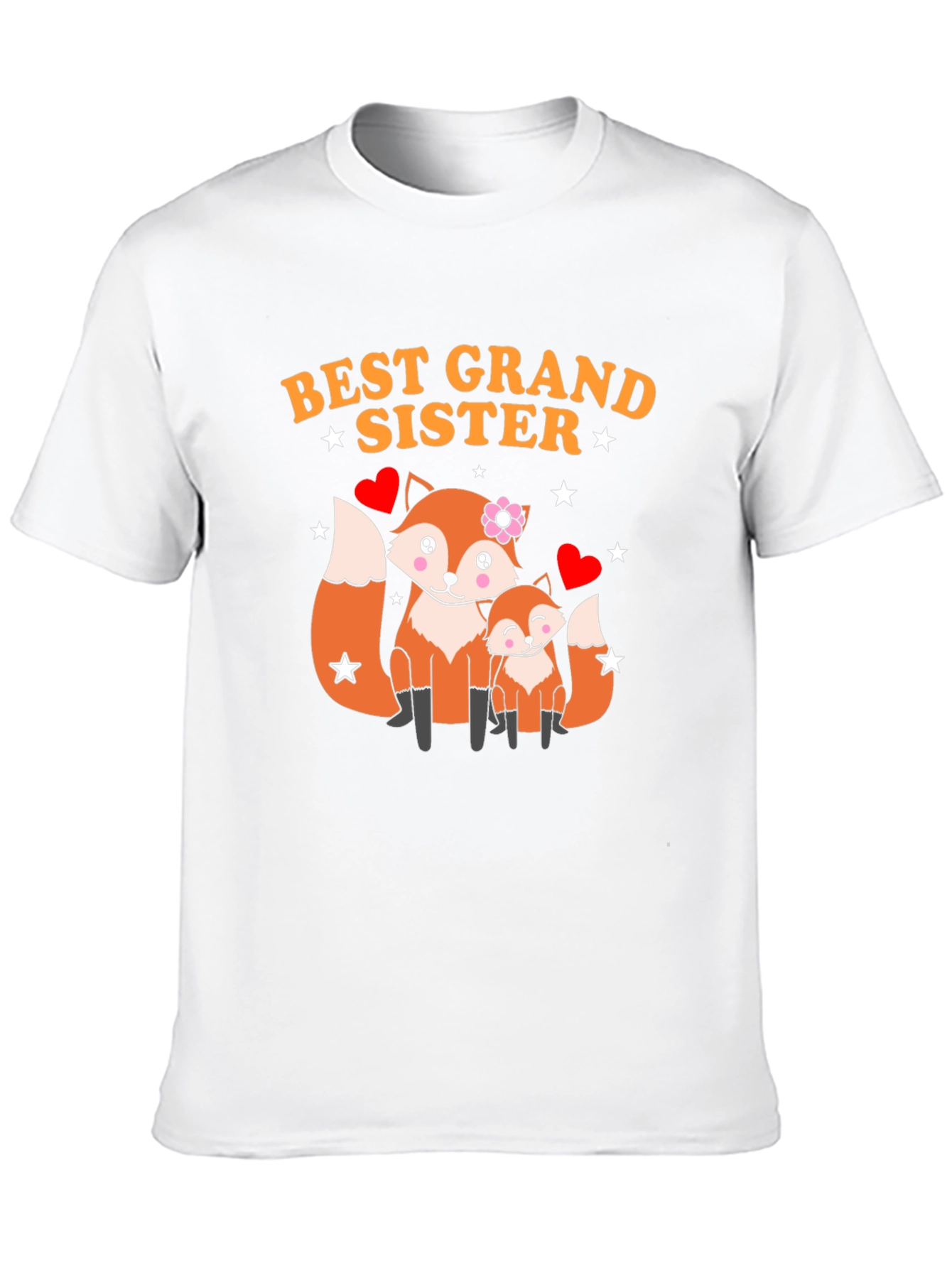 Best Grand Sister Fox Graphic T-Shirt