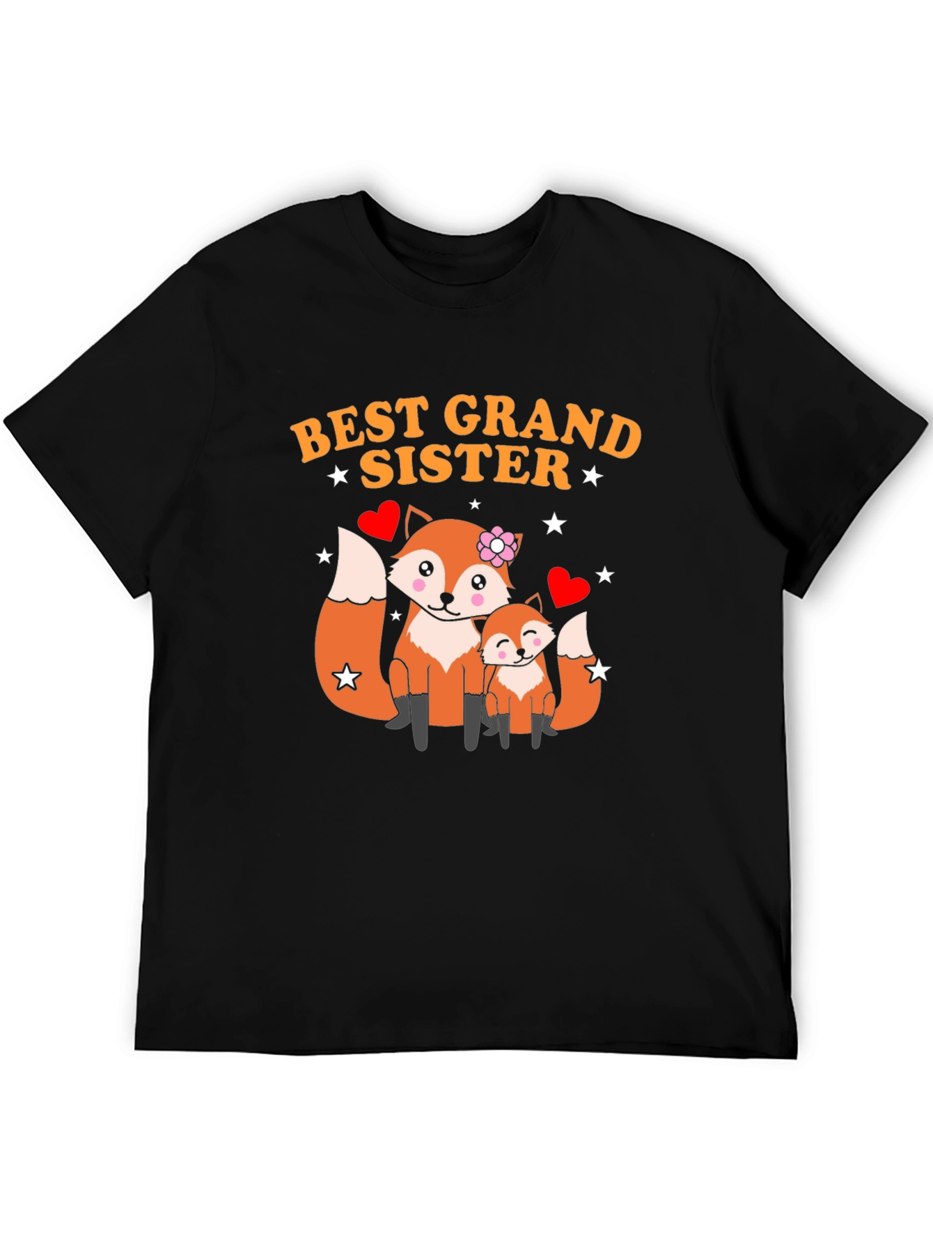 Best Grand Sister Fox Graphic T-Shirt