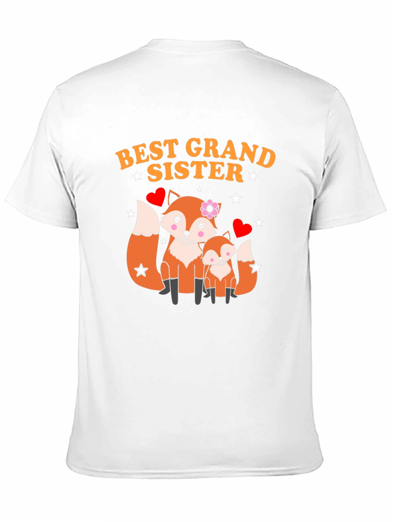 Best Grand Sister Fox Graphic T-Shirt