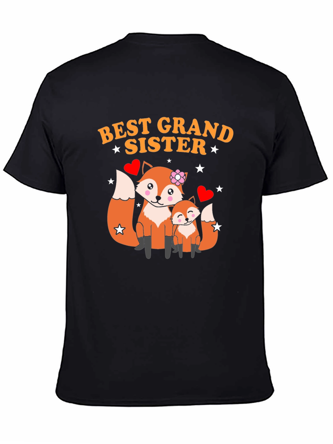 Best Grand Sister Fox Graphic T-Shirt