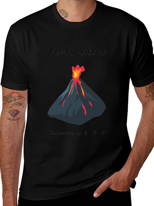 Vomit Volcano Eruption Graphic Tee