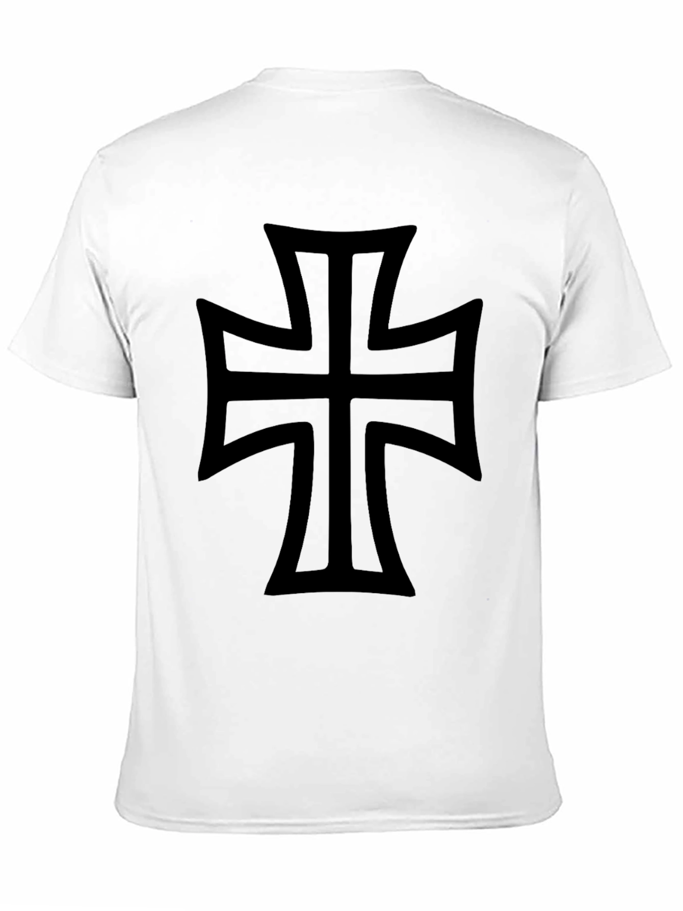 Black Iron Cross Graphic T-Shirt - Classic Design