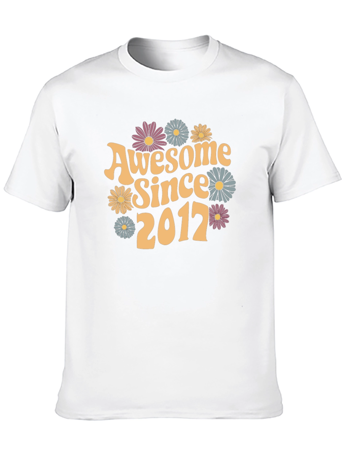 Awesome Since 2012 Floral Graphic Tee