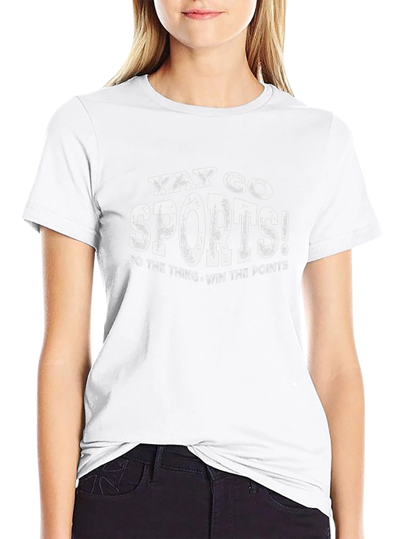 Yay Go Sports! Black Graphic T-Shirt