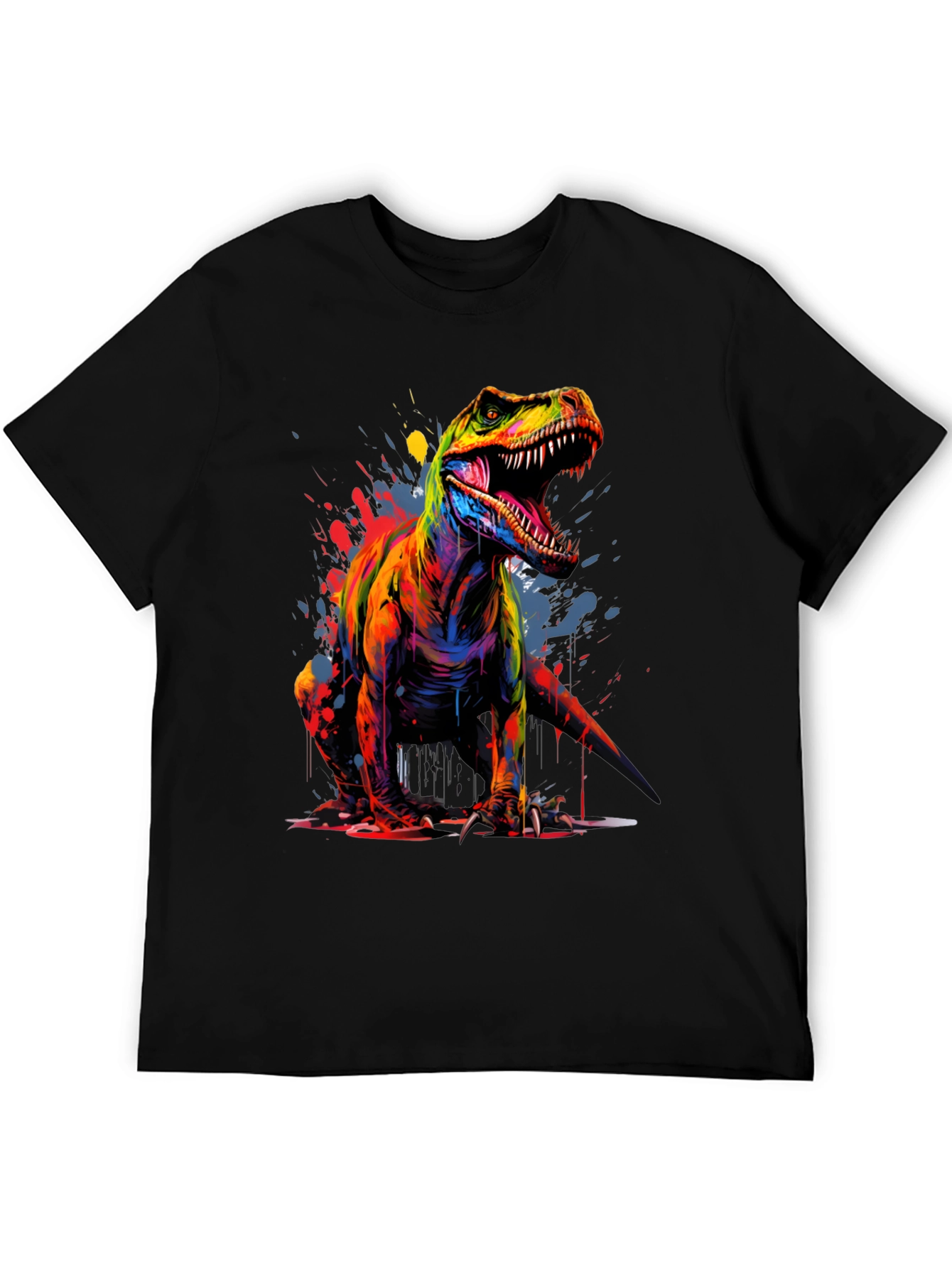 Vibrant T-Rex Graphic Tee - Bold Dinosaur Design