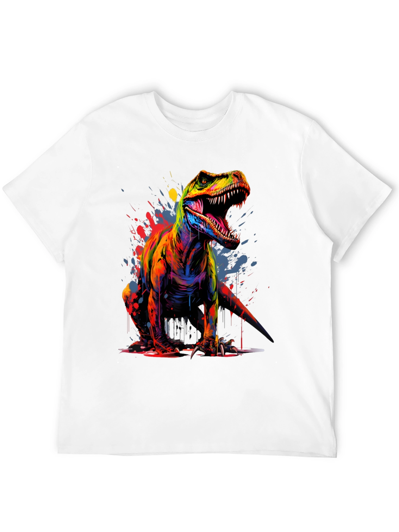 Vibrant T-Rex Graphic Tee - Bold Dinosaur Design
