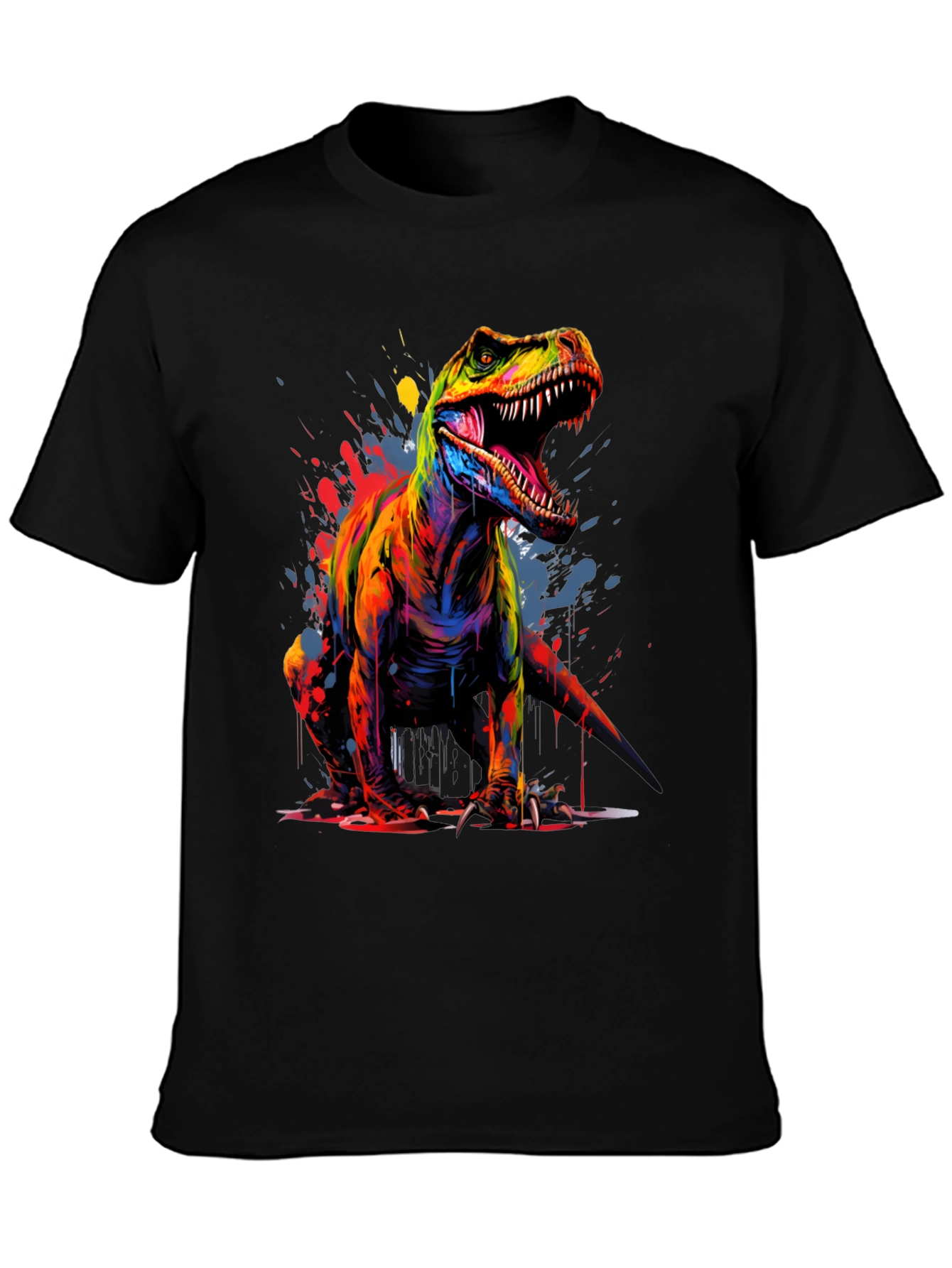 Vibrant T-Rex Graphic Tee - Bold Dinosaur Design