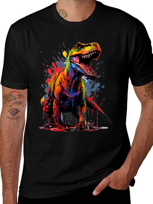 Vibrant T-Rex Graphic Tee - Bold Dinosaur Design