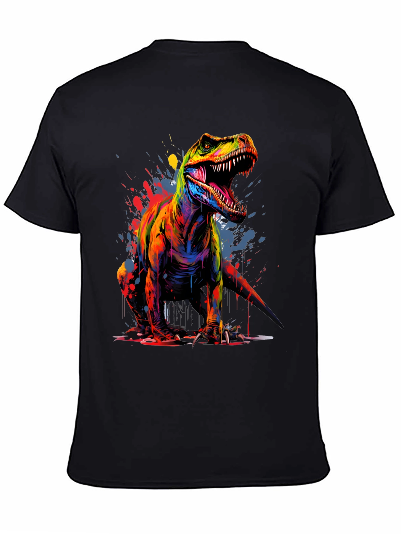 Vibrant T-Rex Graphic Tee - Bold Dinosaur Design