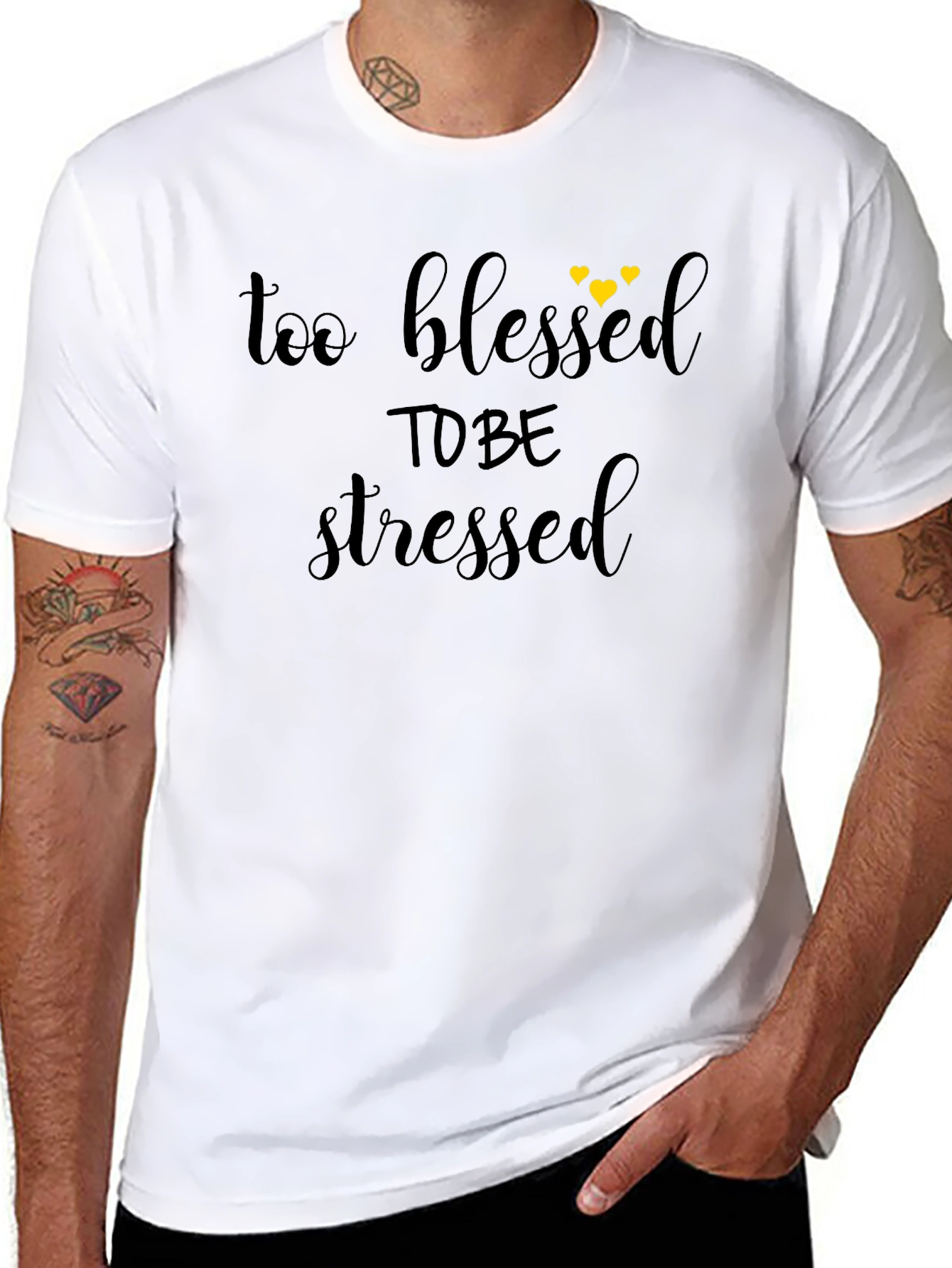 Too Blessed To Be Stressed Graphic Tee