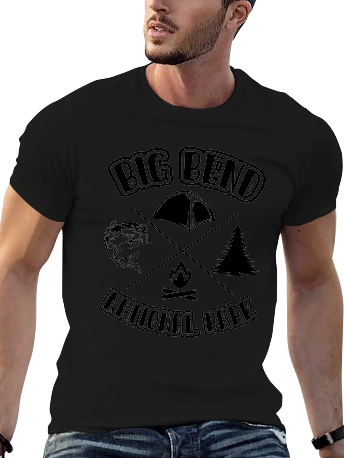 Big Bend National Park Camping Graphic T-Shirt