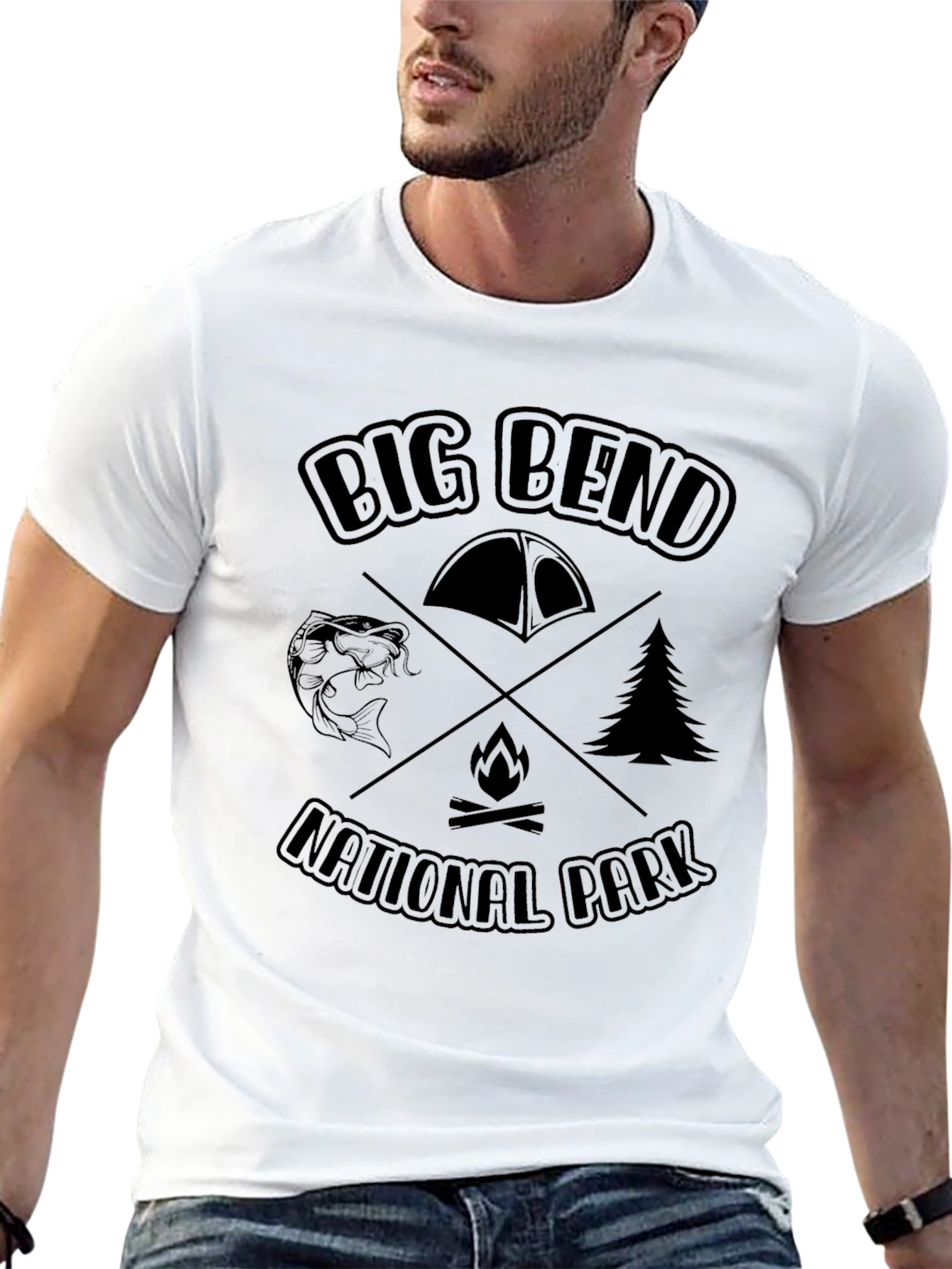Big Bend National Park Camping Graphic T-Shirt