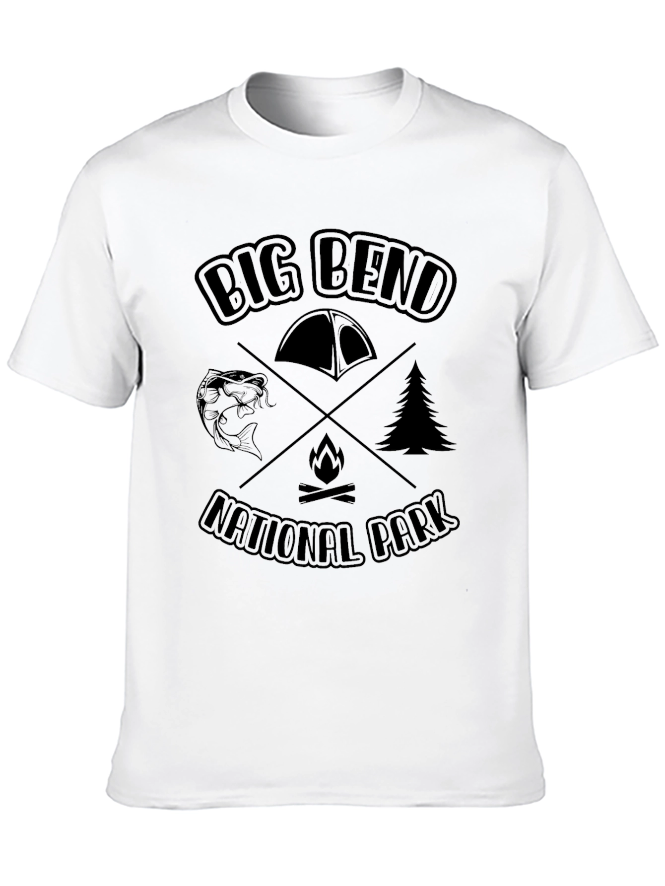 Big Bend National Park Camping Graphic T-Shirt