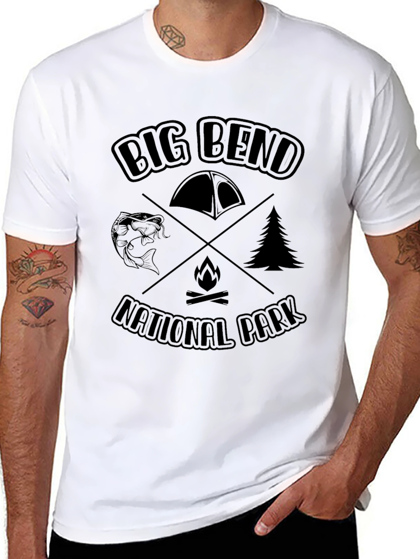 Big Bend National Park Camping Graphic T-Shirt