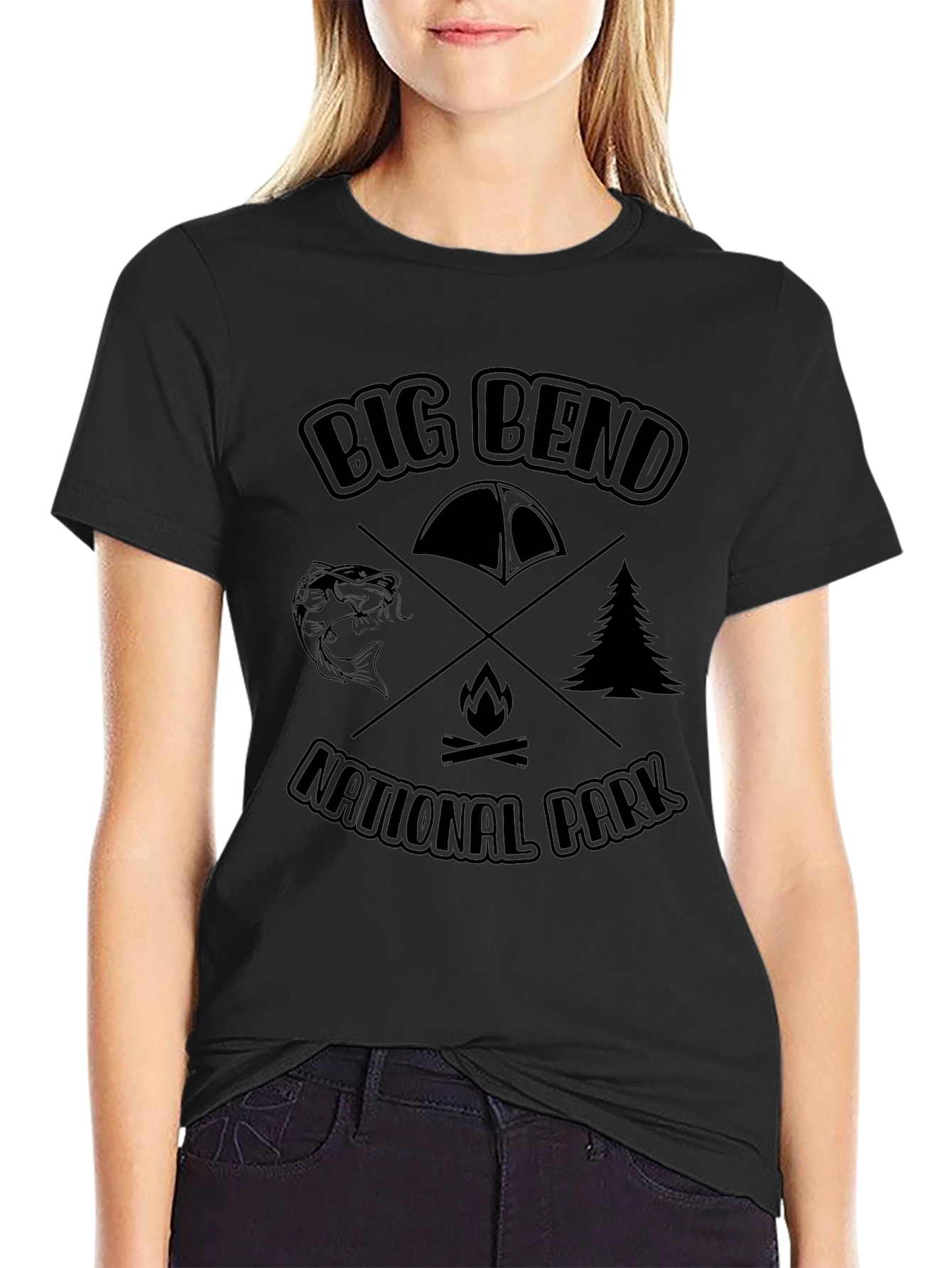 Big Bend National Park Camping Graphic T-Shirt