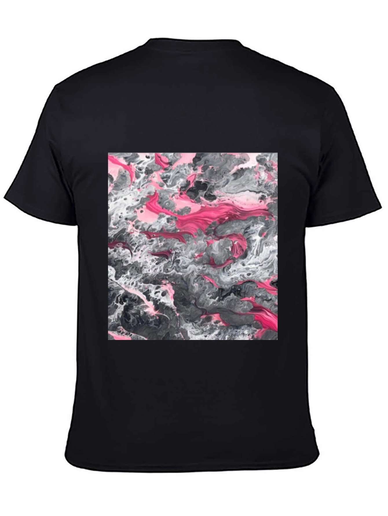Abstract Art Graphic Tee - Black Unisex T-Shirt