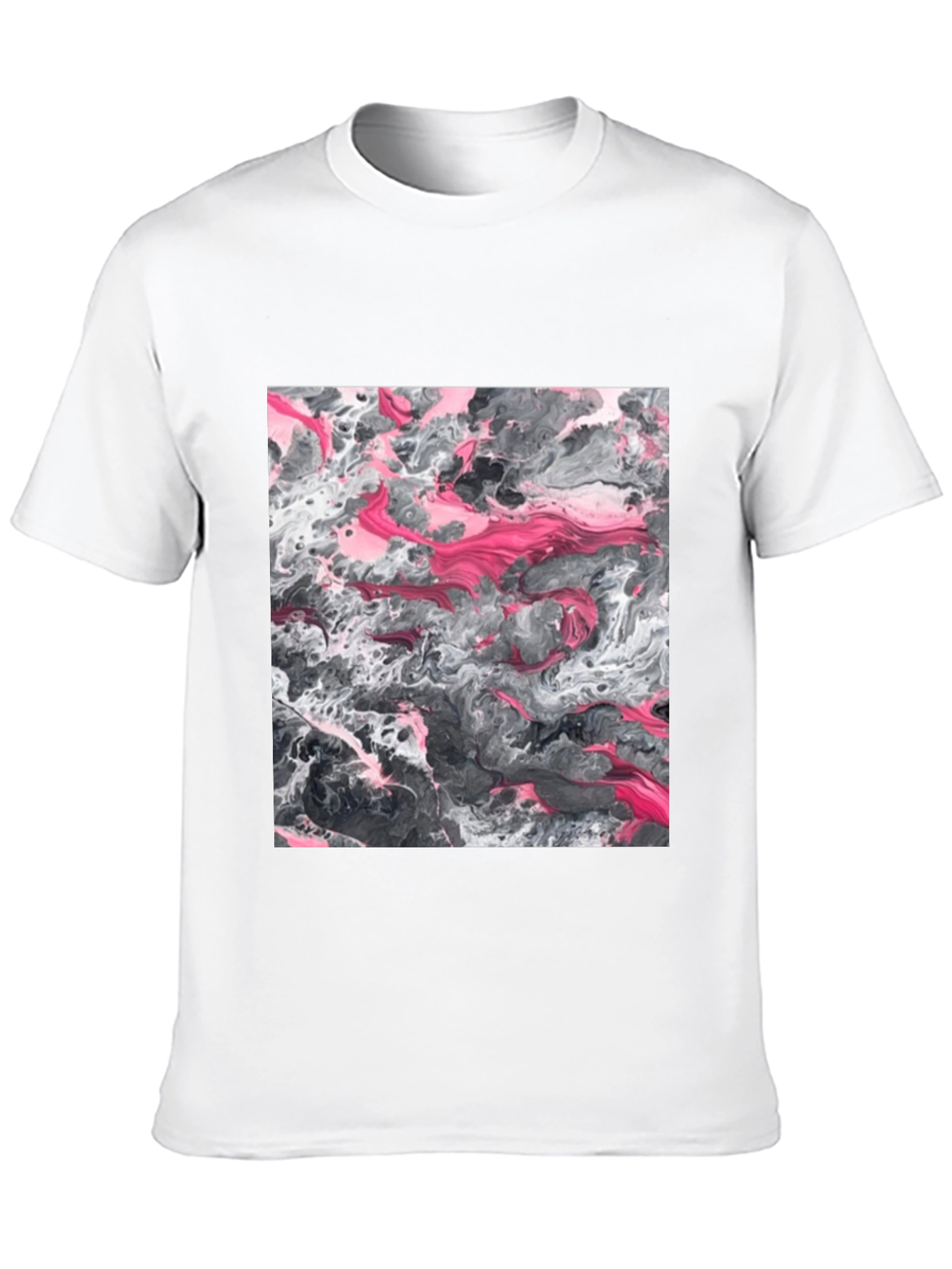 Abstract Art Graphic Tee - Black Unisex T-Shirt
