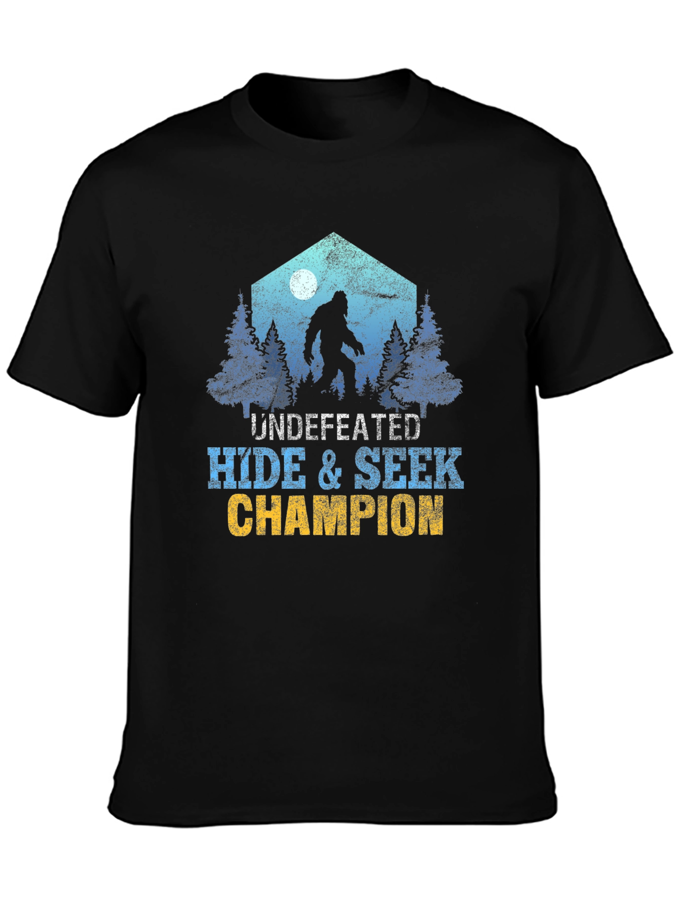 Undefeated Hide & Seek Champion Bigfoot T-Shirt