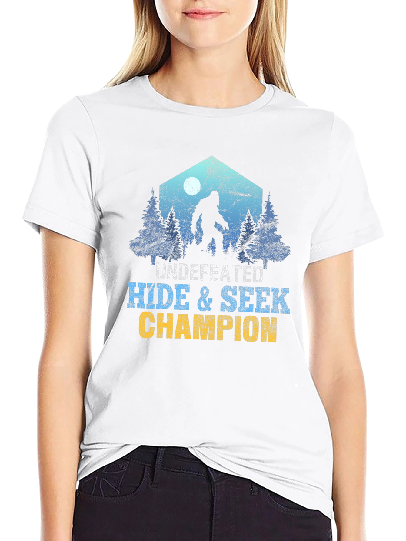 Undefeated Hide & Seek Champion Bigfoot T-Shirt