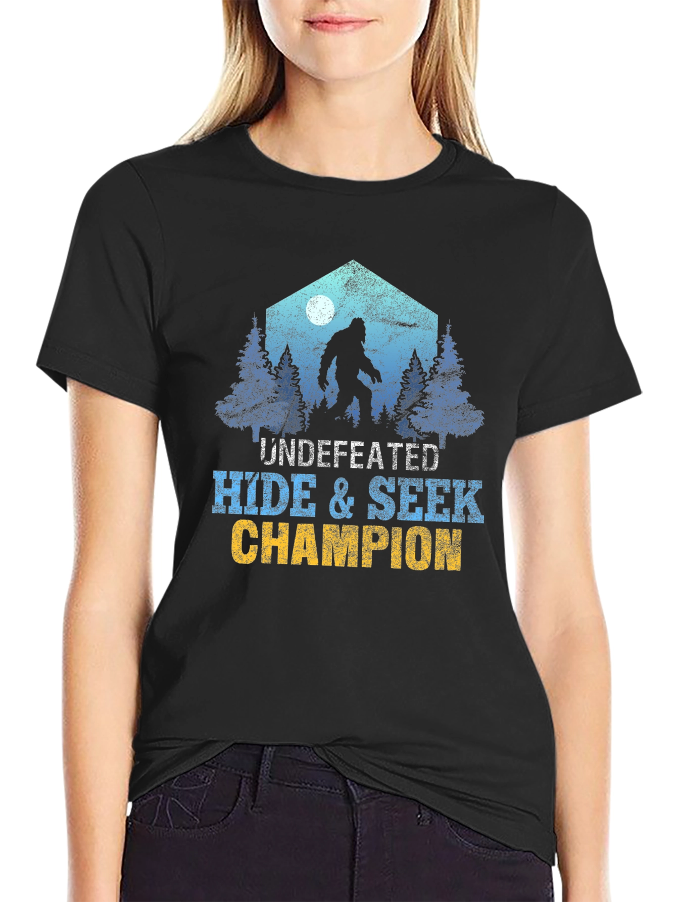 Undefeated Hide & Seek Champion Bigfoot T-Shirt