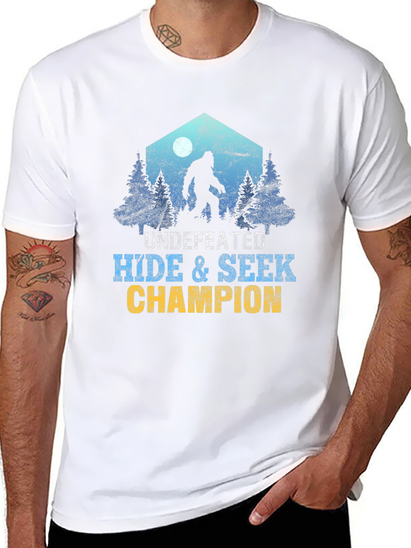 Undefeated Hide & Seek Champion Bigfoot T-Shirt