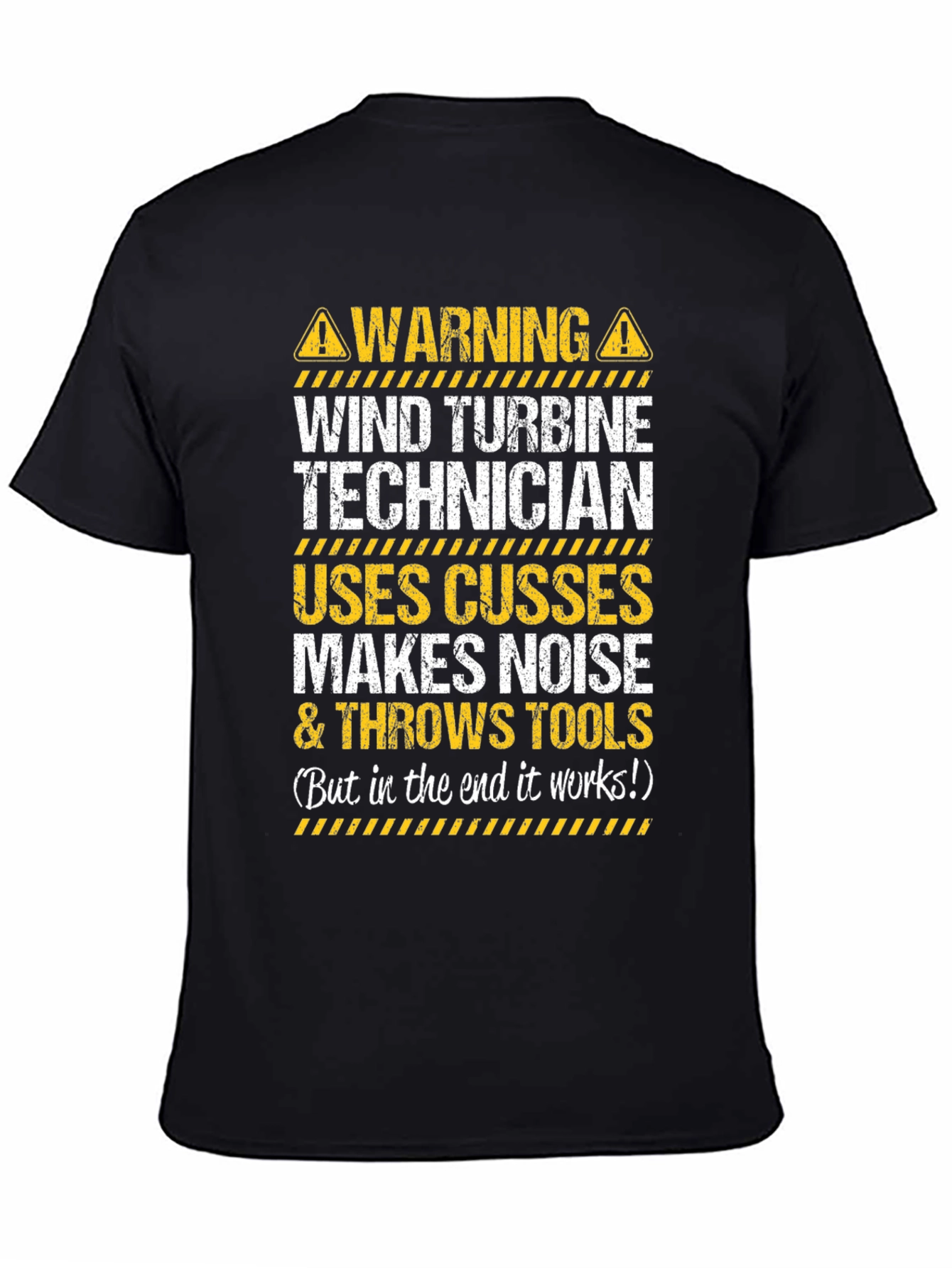 Warning Wind Turbine Technician T-Shirt