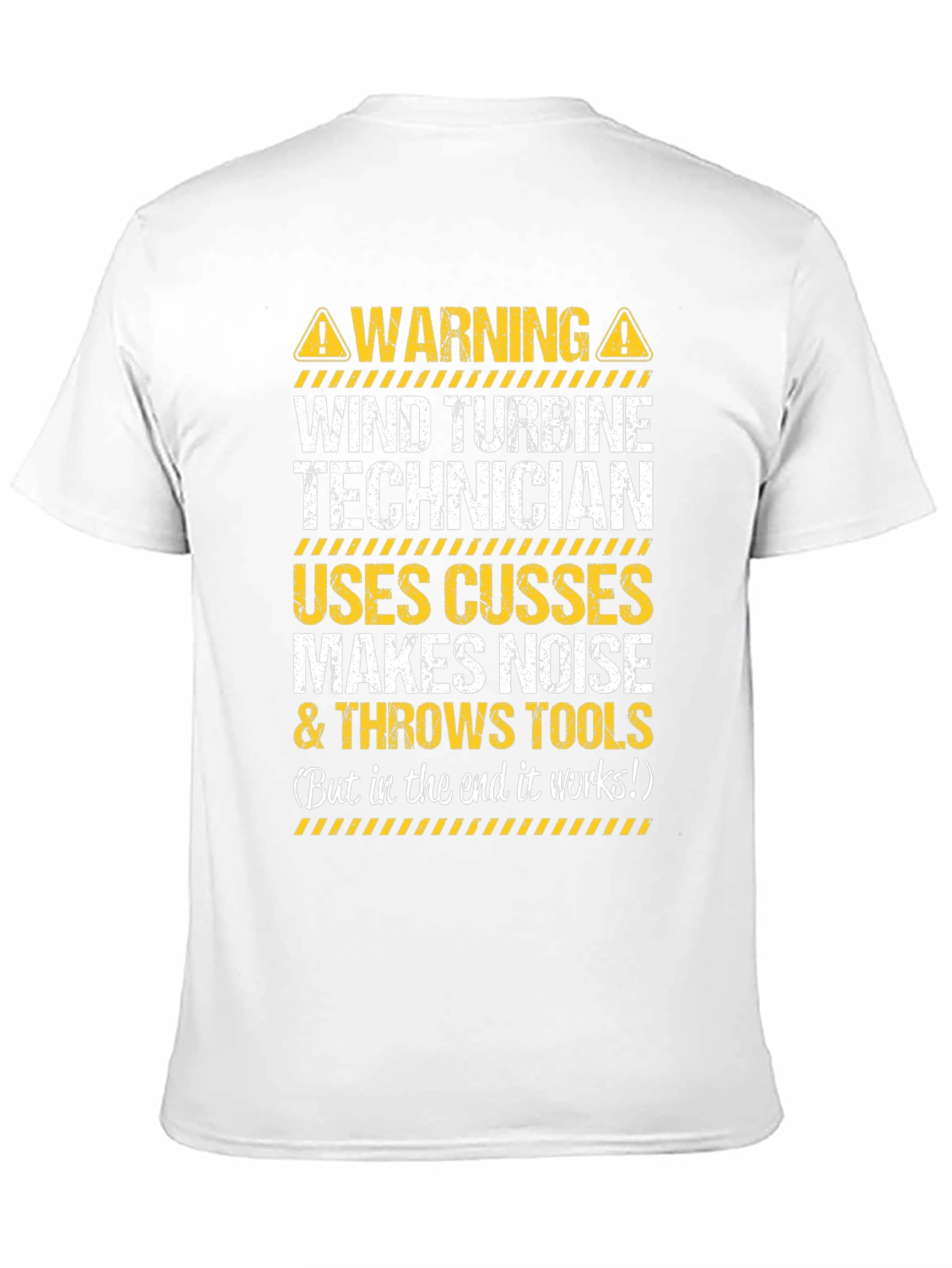 Warning Wind Turbine Technician T-Shirt