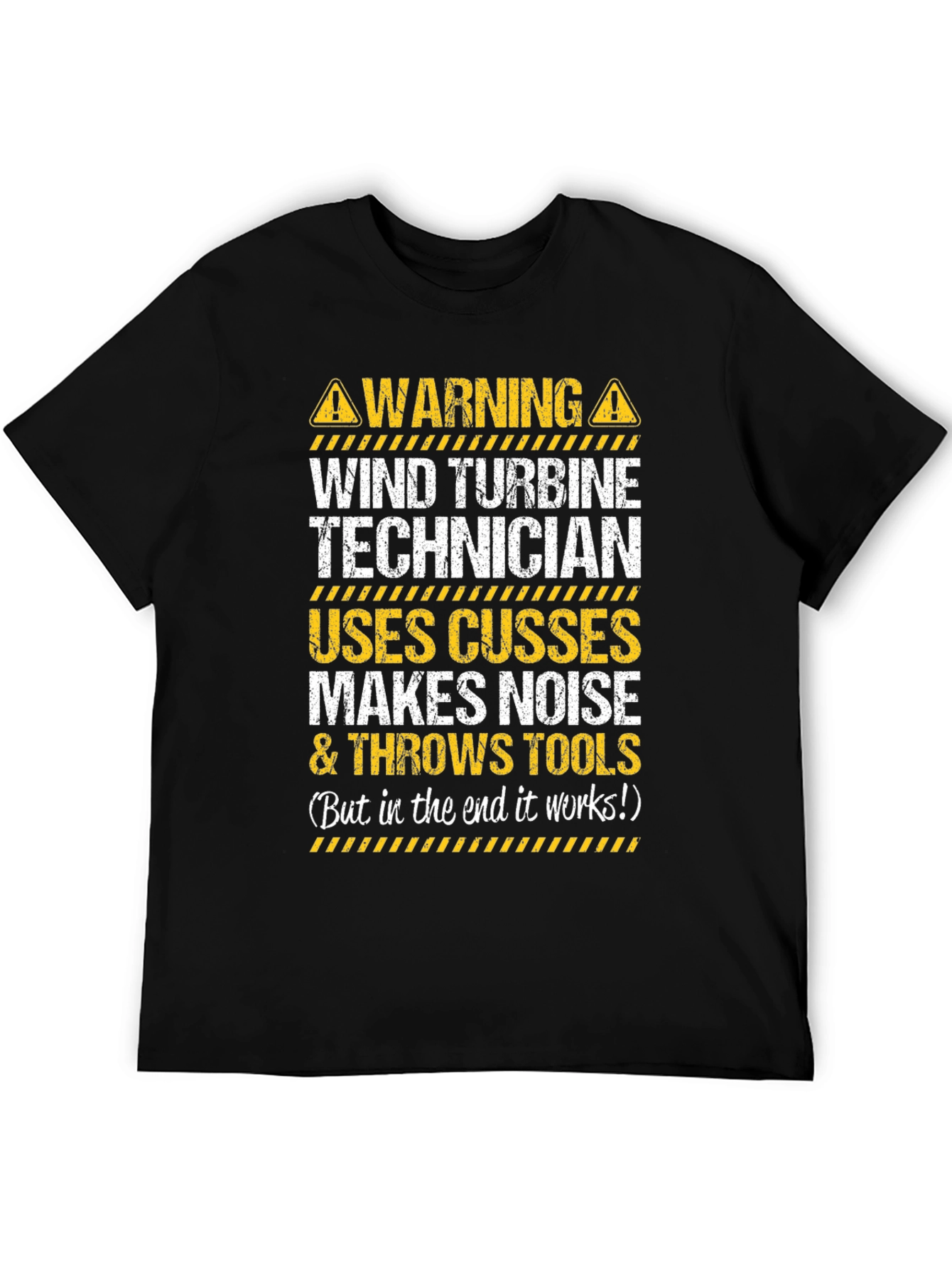 Warning Wind Turbine Technician T-Shirt