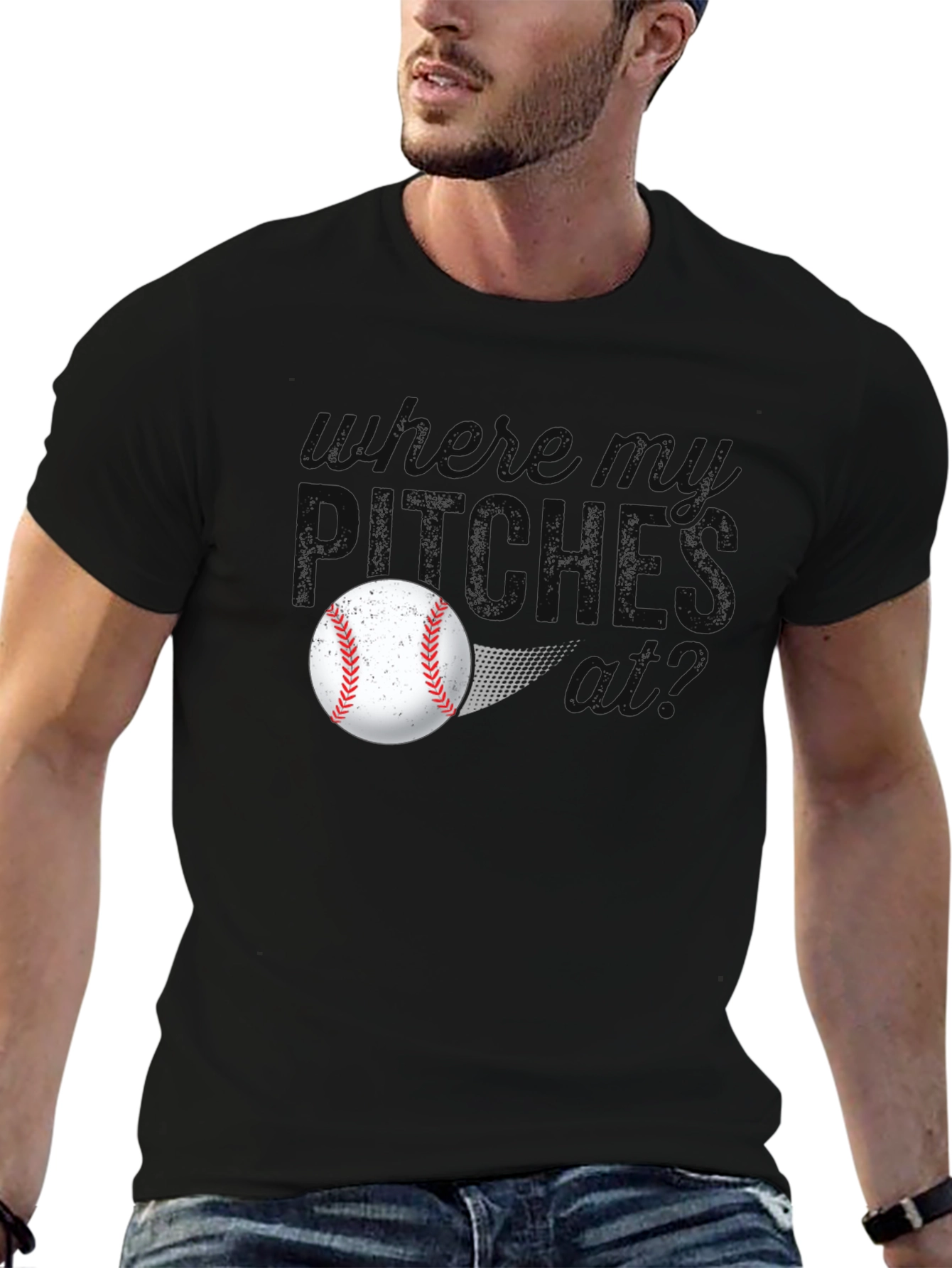 Where Do Pitches Go? Baseball T-Shirt