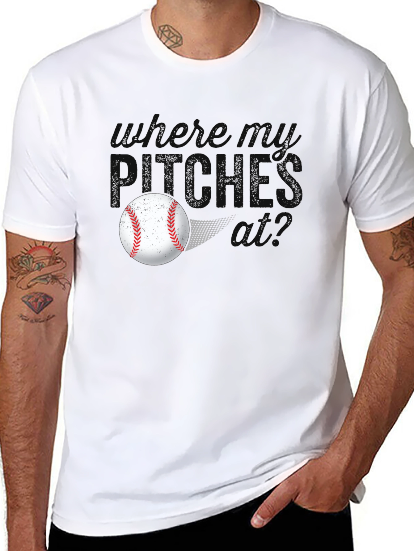 Where Do Pitches Go? Baseball T-Shirt